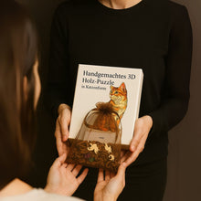Lade das Bild in den Galerie-Viewer, Katzenform 3D Holz-Puzzle