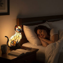 Carica l'immagine nel visualizzatore di Gallery, Luna Gatta Luminosa – lampada artigianale che illumina i cuori