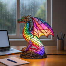 Lade das Bild in den Galerie-Viewer, LeuchtDrache - handgefertigte Lampe, die Herzen erstrahlen lässt