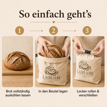Lade das Bild in den Galerie-Viewer, LaibLiebe – Brot länger frisch halten. Natürlich, handwerklich, mit echtem Bienenwachs