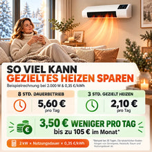 Carica l'immagine nel visualizzatore di Gallery, FreiKlima Pro – Condizionatore portatile e riscaldamento senza installazione | 2-in-1 | Fino a 51 m²