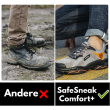Lade das Bild in den Galerie-Viewer, SafeSneak Comfort+ ergonomischer Sicherheitsschuh mit anatomisch geformter Sohle - Zertifiziert nach EN ISO 20345
