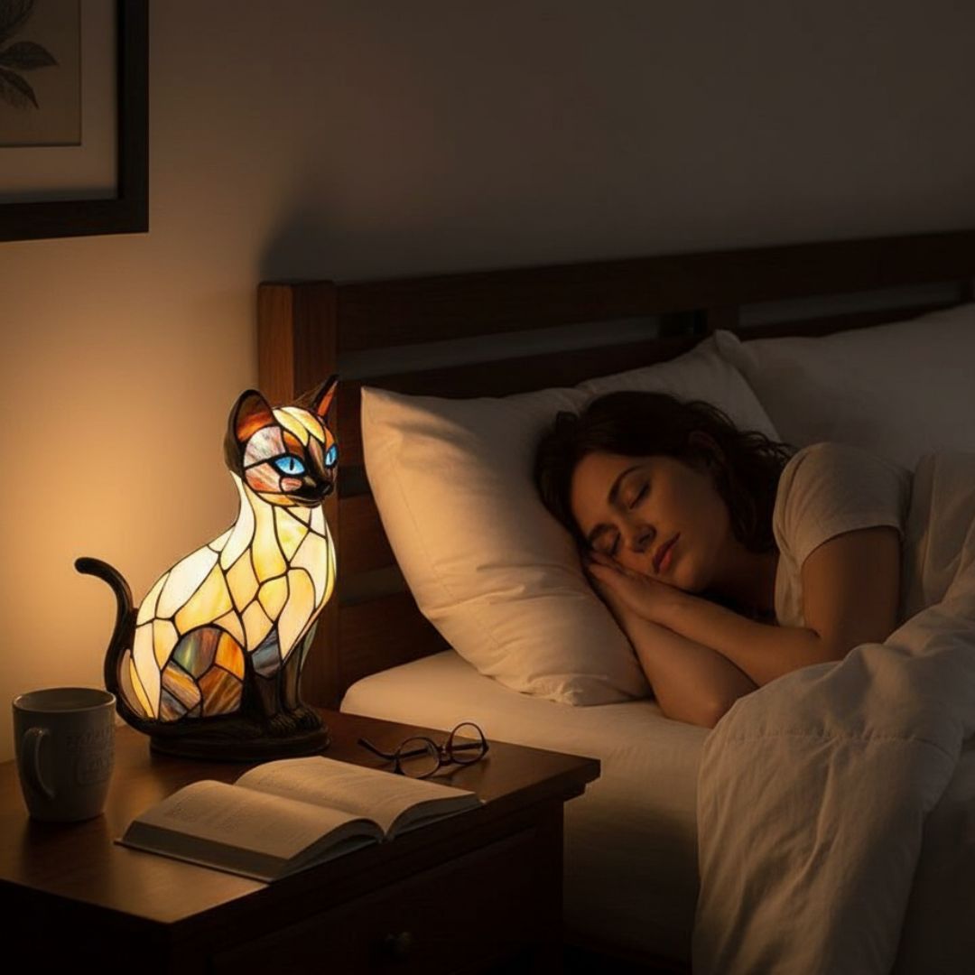 Luna Gatta Luminosa – lampada artigianale che illumina i cuori
