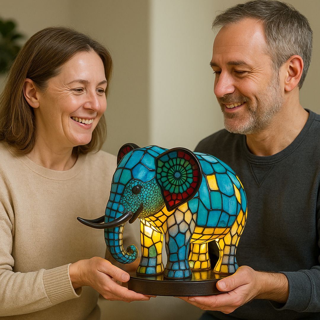 LeuchtElefant - lampada artigianale che fa brillare i cuori