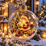 WinterWunder – leuchtende 3D-Weihnachtskugel mit Miniaturwelt