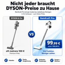 Lade das Bild in den Galerie-Viewer, ReinKraft Pro –  Kabelloser 2-in-1 Premium-Akku-Staubsauger starker Zyklon-Saugkraft

