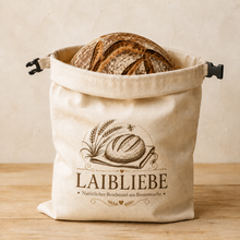 Carica l'immagine nel visualizzatore di Gallery, LaibLiebe – natürlicher Brotbeutel aus echtem Bienenwachs - Brot länger frisch halten
