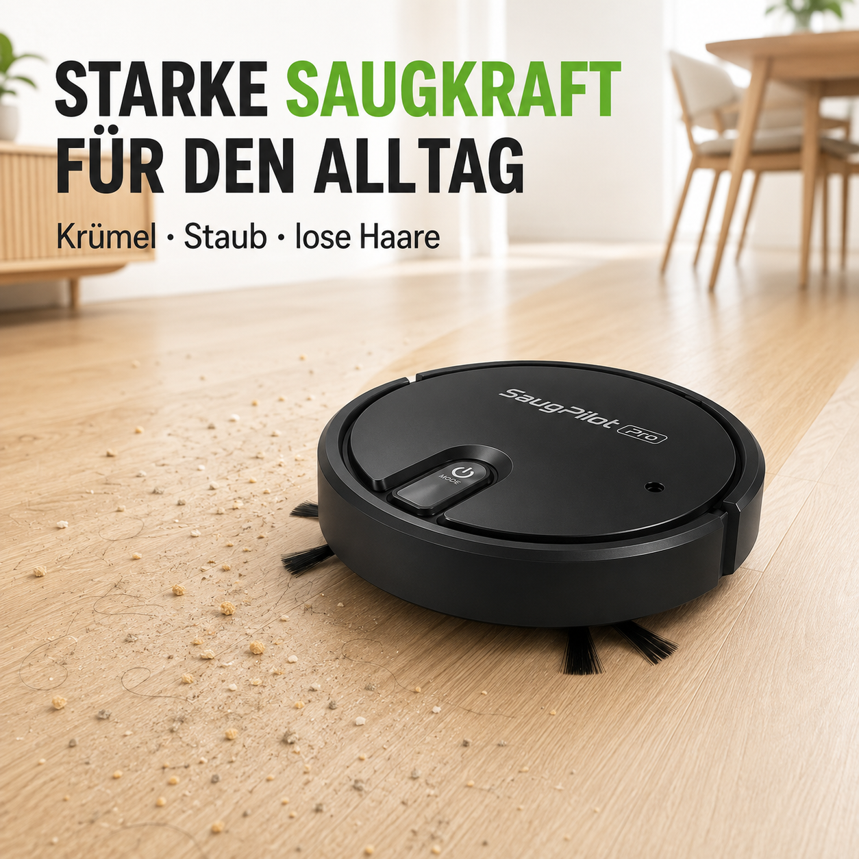SaugPilot Pro – Smarter Saugroboter für die automatische Bodenreinigung