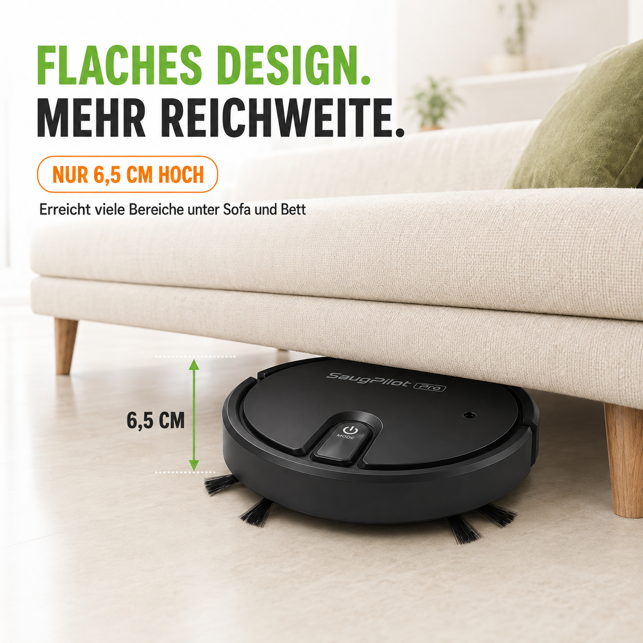 SaugPilot Pro – Smarter Saugroboter für die automatische Bodenreinigung