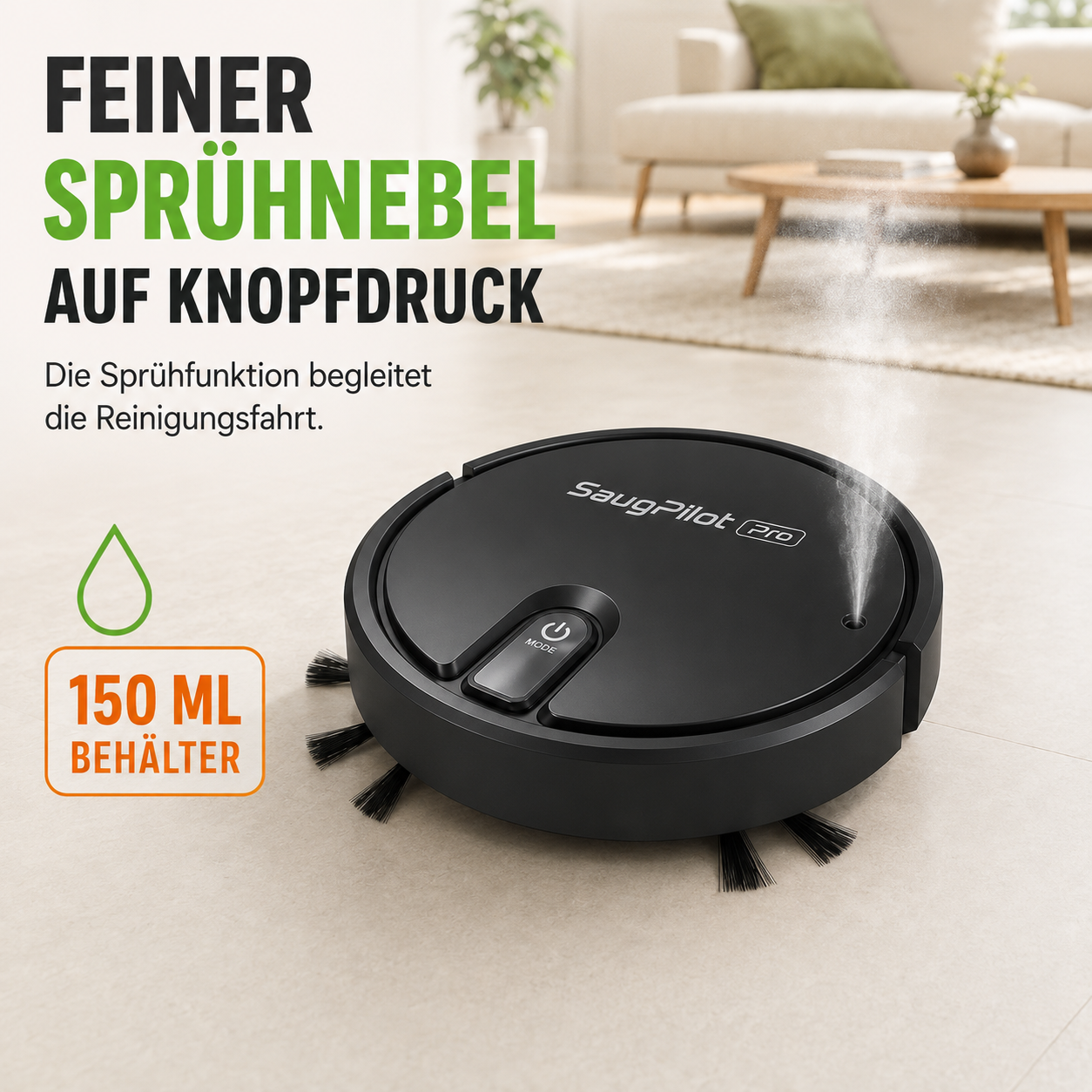 SaugPilot Pro – Smarter Saugroboter für die automatische Bodenreinigung