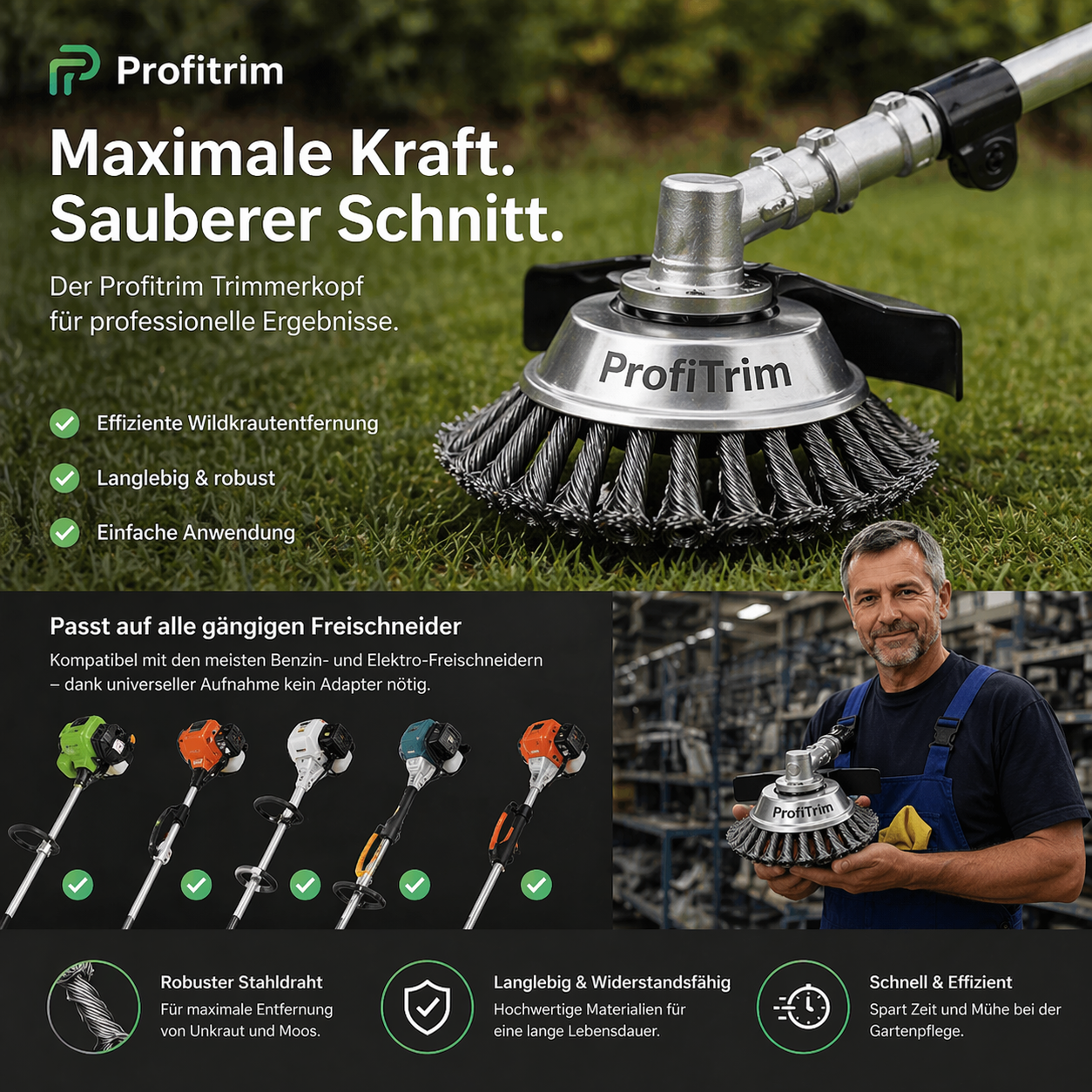 ProfiTrim - Il decespugliatore indistruttibile per risultati perfetti