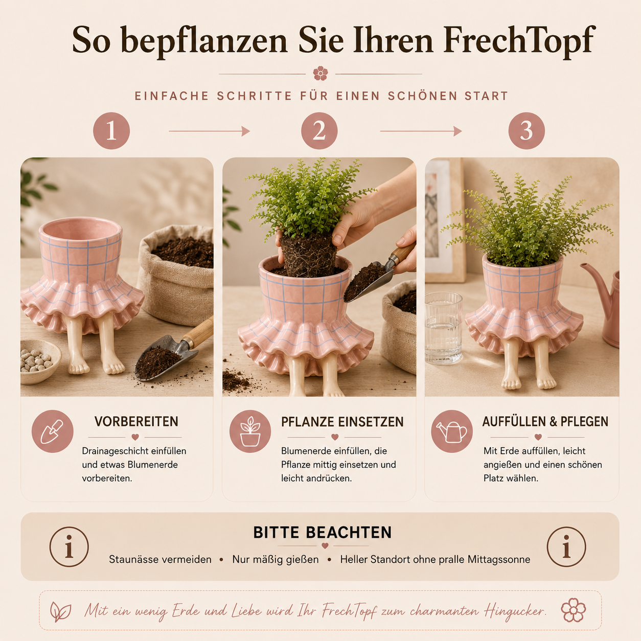FrechTopf – der Pflanzentopf mit Persönlichkeit