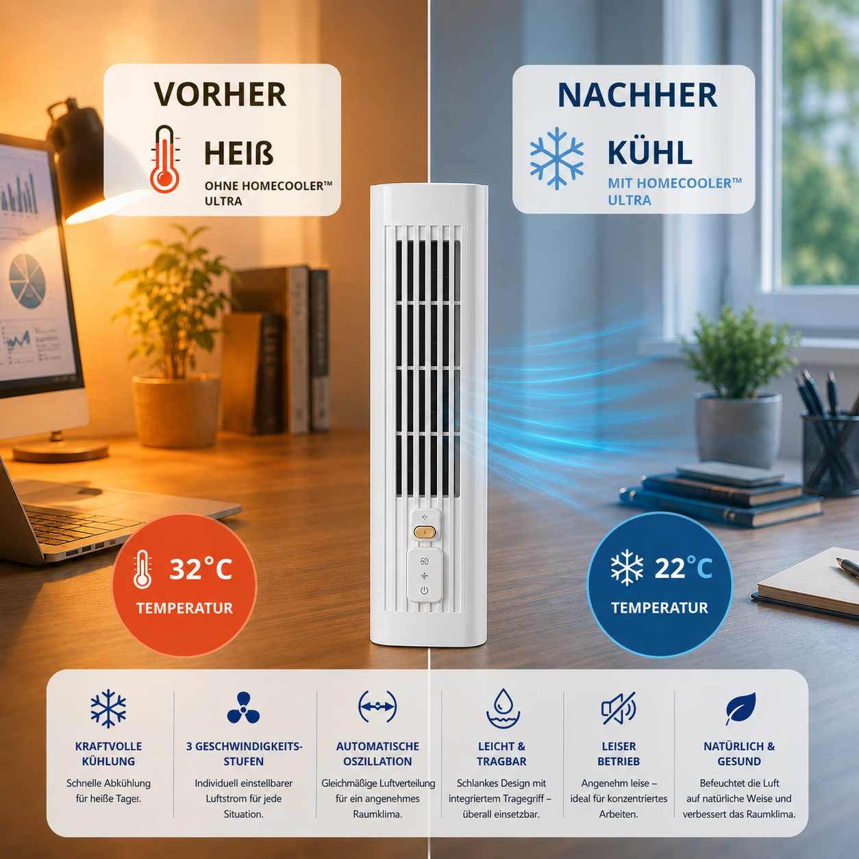 HomeCooler™ Ultra - Condizionatore - l'originale visto in TV