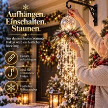 Carica l'immagine nel visualizzatore di Gallery, Kristall-Kaskade Winterglanz - LED-Weihnachtslicht für deinen leeren Sommer-Haken
