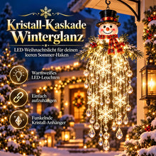 Carica l'immagine nel visualizzatore di Gallery, Kristall-Kaskade Winterglanz - LED-Weihnachtslicht für deinen leeren Sommer-Haken
