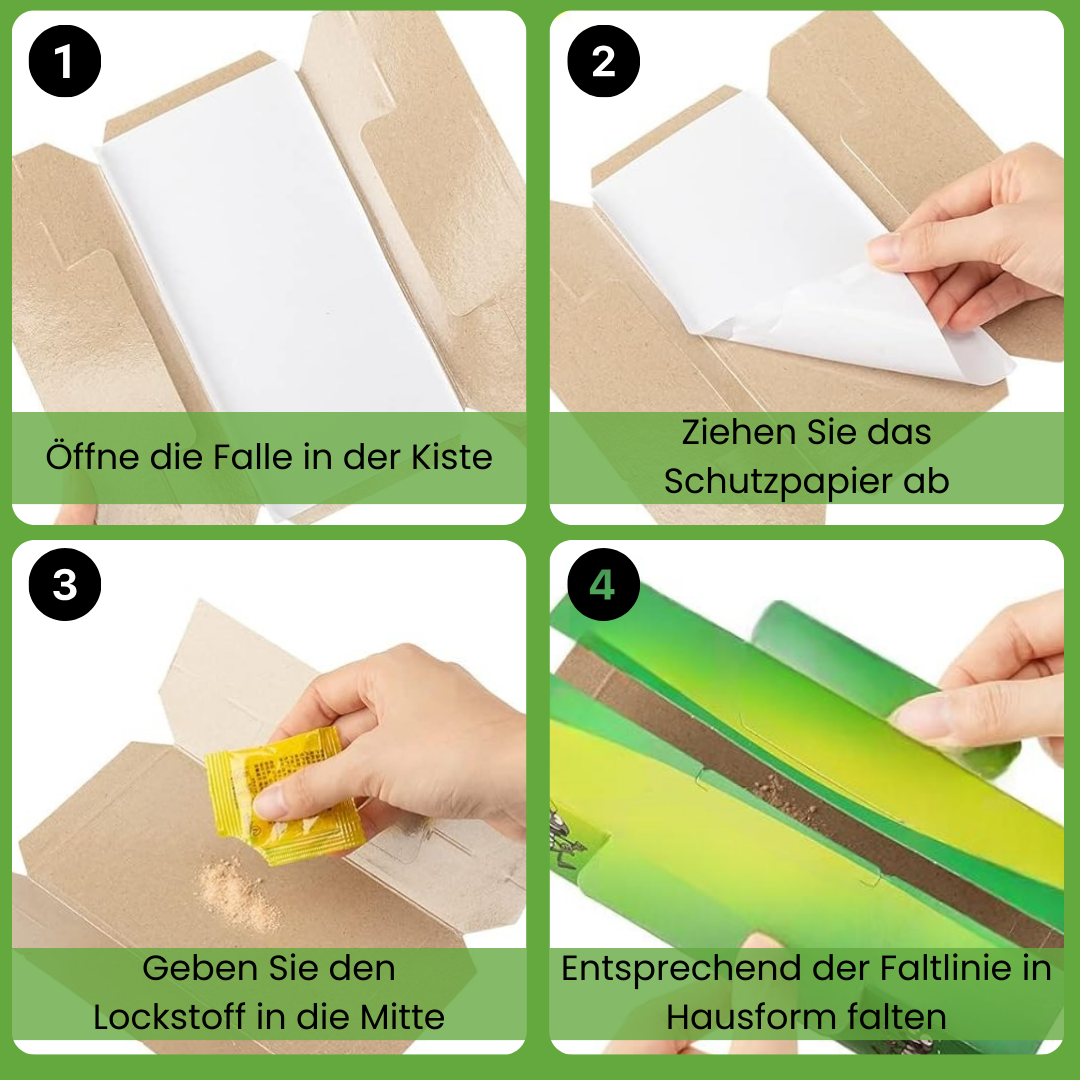 10er Set Kakerlaken-Stopper - Fangen Sie lästige Schaben ohne Gifte
