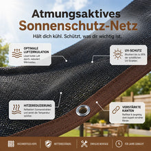 Lade das Bild in den Galerie-Viewer, SonnenSchutz Pro – Premium Sonnenschutz-Netz für Terrasse &amp; Garten

