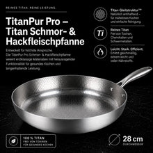 Lade das Bild in den Galerie-Viewer, TitanPur Pro Titan Schmor- &amp; Hackfleischpfanne
