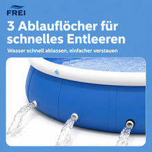 Carica l'immagine nel visualizzatore di Gallery, Frei Splash – Aufblasbarer Aufstellpool für Garten &amp; Terrasse
