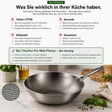 Carica l'immagine nel visualizzatore di Gallery, TitanPure Pro — Padella Wok in titanio
