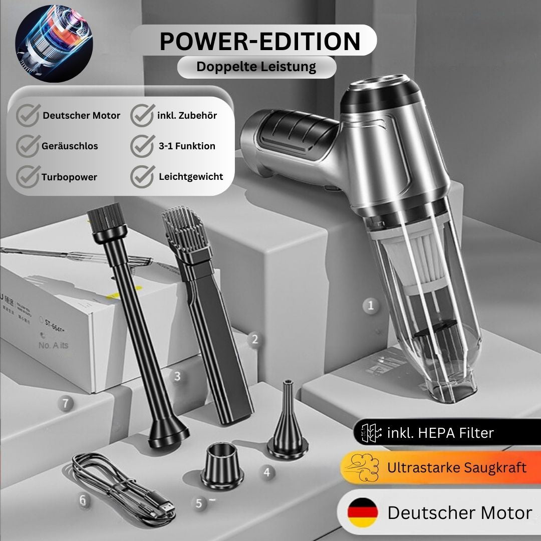 TurboClean Pro Aspirapolvere Portatile - Power Edition il doppio della potenza
